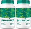 (2 Pack) Puravive, Puravive Vægttab Kapsler, Puravive Exotic Rice Metode, All Natural Detox & Cleanse Support, Pura Vive Keto Anmeldelser (120 Kapsler)