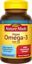 Nature Made Algae Oil Omega 3 Supplement 540mg, Omega 3 Fish Oil Alternative, 70 Veggie Softgels, Sustainable, Plant-Based, for Healthy Heart, Brain, and Eye Support, 70 Softgels