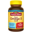Nature Made Alger Oil Omega 3 Supplement 540mg, Omega 3 Fish Oil Alternative, 70 Veggie Softels, Bæredygtig, Plantbaseret, for sundt hjerte, hjerne og øje support, 70 Softgels