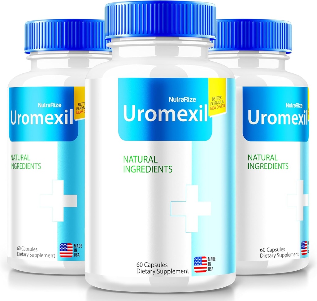 NutraRize (3 Pack) Uromexil kapsler, Premium Formel til Prostate Heath Support, All- Natural Supplement for Control and Total Health, Uromexil Forte Anmeldelser (180 Kapsler)