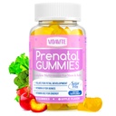 Sugar Free Prenatal Gummies - 30 + Nutrients (Cholin, Folate, Jern, Vitamin) for Føtale og Neurale Support, Bones, Energi & Immunitet - USA- Made Vegan Prenatal Vitaminer for Kvinder (60 Gummies)