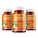 1 Body Vitamin B Complex 3 Pack - Bioavailable B Vitamin med 5-MTHF Folate, B1, B2, B5, B6, Methyl B12, Niacin & Biotin - Non- GMO, Vegan, Made in USA