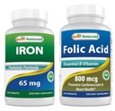 Jern 65 mg & folinsyre 800 µg