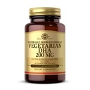 Solgar Vegetarian DHA 200 mg - 50 Vegetarian Softgels - Naturlig Sourced Omega-3 - Vegan, Gluten Free, Dairy Free - 50 Servere