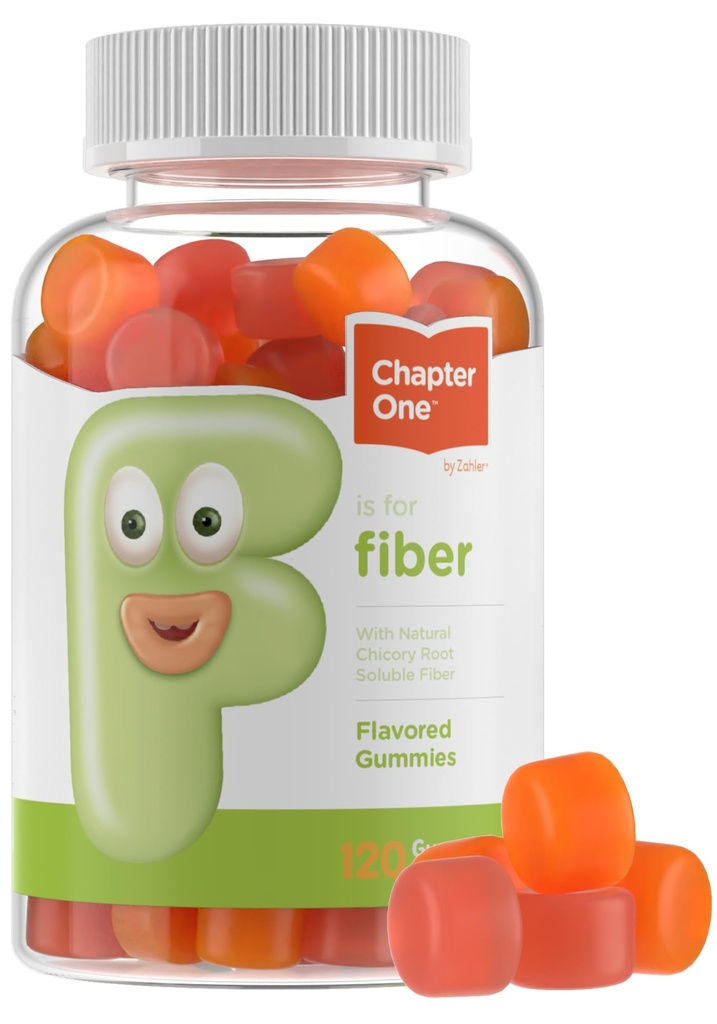 Zahler - Fiber Gummies for adult & Kids (120 Count) Certified Kosher Voksen & Kids Fiber Gummy Chews for fordøjelsesstøtte, sund regelmæssighed & samlet sundhed - Chewable Children 's Fiber Supplements