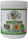 Super Omega Green Komplet Superfood tillæg med grønne, grøntsager, hør, fibre, antioxidanter, enzymer, probiotika, C-vitamin og Omega 3-7,9oz pulver