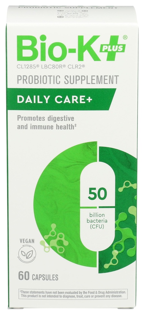 Bio-K Plus Dailycare 50 Billion Probiotics 60 Count, 60 CT