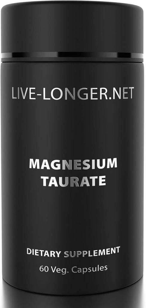 Ultra Pure Magnesium Taurate • 124; Understøtter hjerte sundhed • 124; Understøtter muskel og nerve funktion • 124; 500mg Vegankapsler, 60 Greve • 124; Non- GMO, Gluten Free