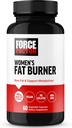 FORCE FACTOR kvinders Fat Burner, Metabolisme Booster, og Vægt- Tab Supplement Support, Green Tea Fat Burner Vægt- Tab piller til hjælp med energi, kost, og motion, Vegan, Non- GMO, 60 Kapsler