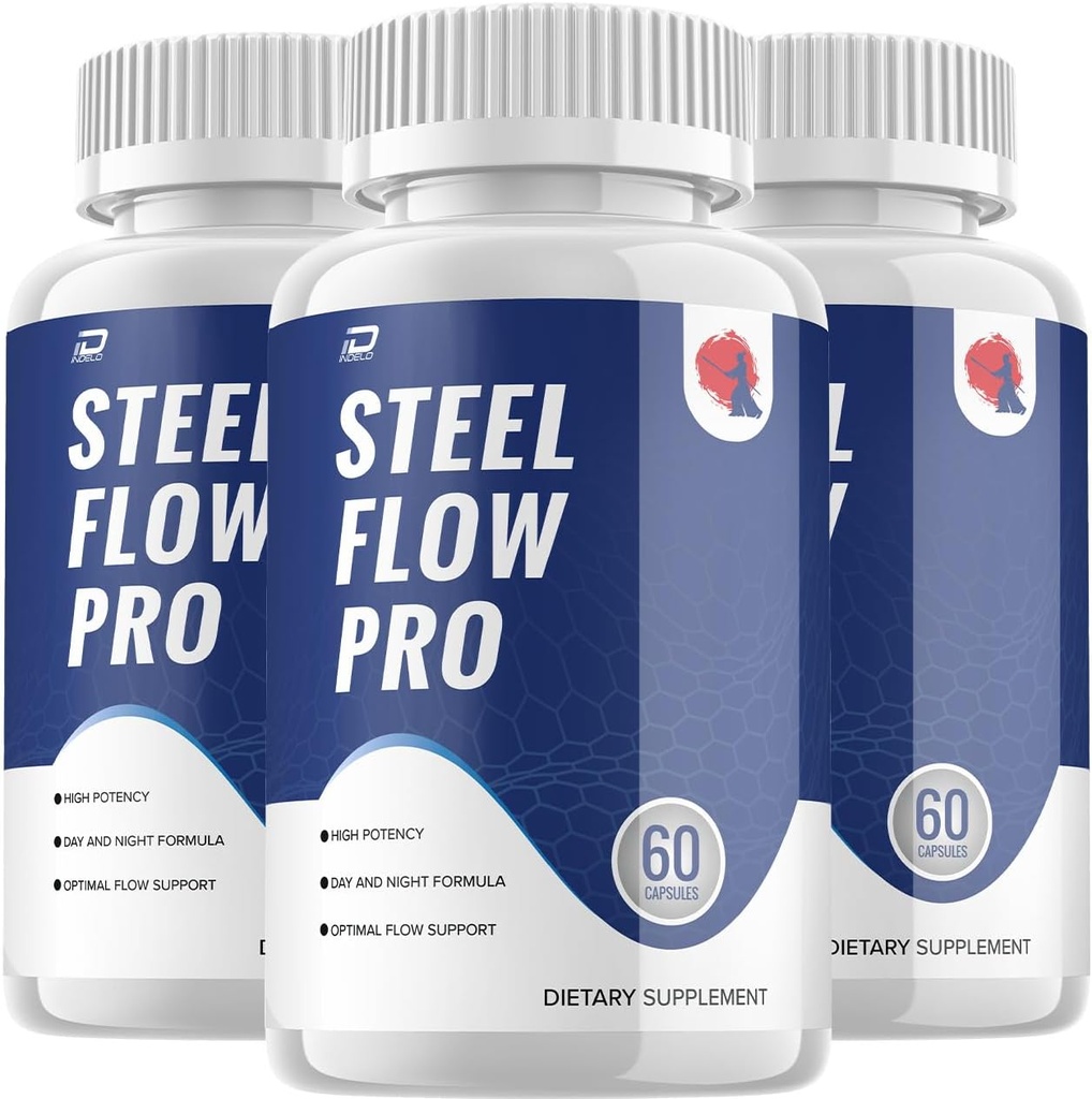 Steel Flow Pro tillæg for mænd - SteelFlowPro avancerede energipiller, SteelFlow Pro kosttilskud stadig Flow Pro for mænd sundhed supplement, anmeldelser (3 Pack - 180 kapsler)