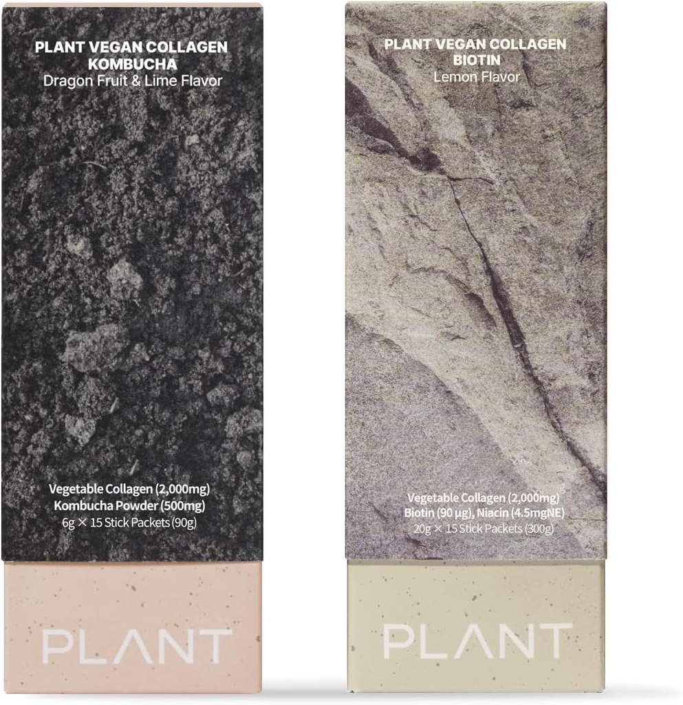 PLANT Vegan Collagen Kombucha & Flydende Collagen Biotin