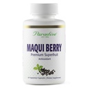 Paradise urter, Organic Maqui Berry Extract, 400 mg, Frisk, Frysetørret koncentrat til Superior Potency, Non- GMO, Vegan, 60 kapsler