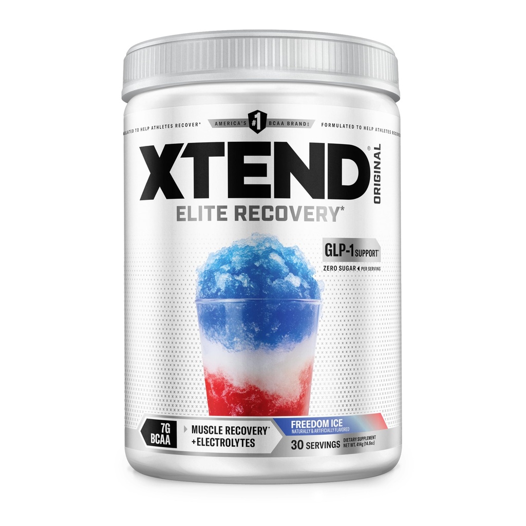 Xtend Original BCAA Powder 7g BCAA og 2,5 g L- Glutamin, Sukker Free Post Workout Muscle Recovery Drik med Aminosyrer til mænd og kvinder, 30 Servering