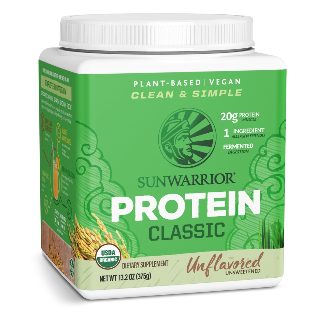 Brown Rice Protein Powder med Bcaa & Aminosyrer Rå ris Protein Shake Gluten Free Low Carb Dairy Free