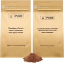PURE ORIGINAL INGREDIENSER Chasteberry Extract og lakrids Extract Bundle, 1 LB Hver, Non- GMO, Gluten Free Supplements