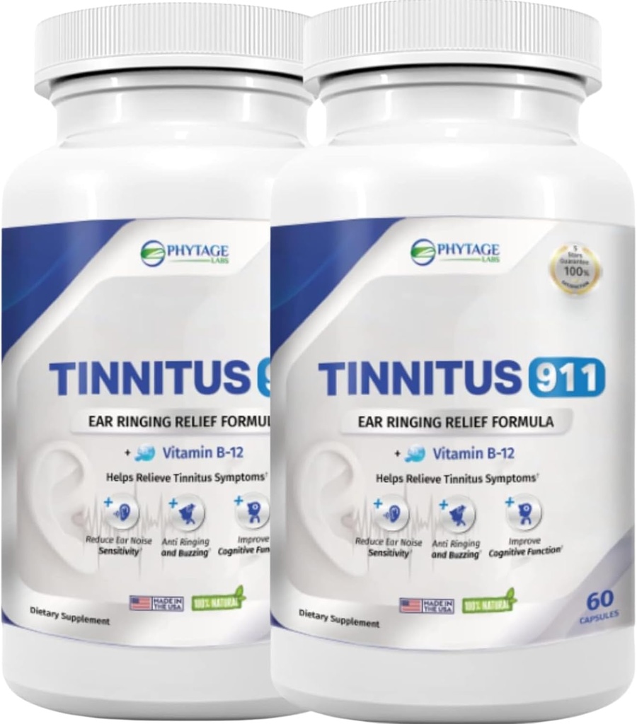 Tinnitus 911 - Tinnitus Relief Supplement - Øre Ringing Relief - 2 Pack