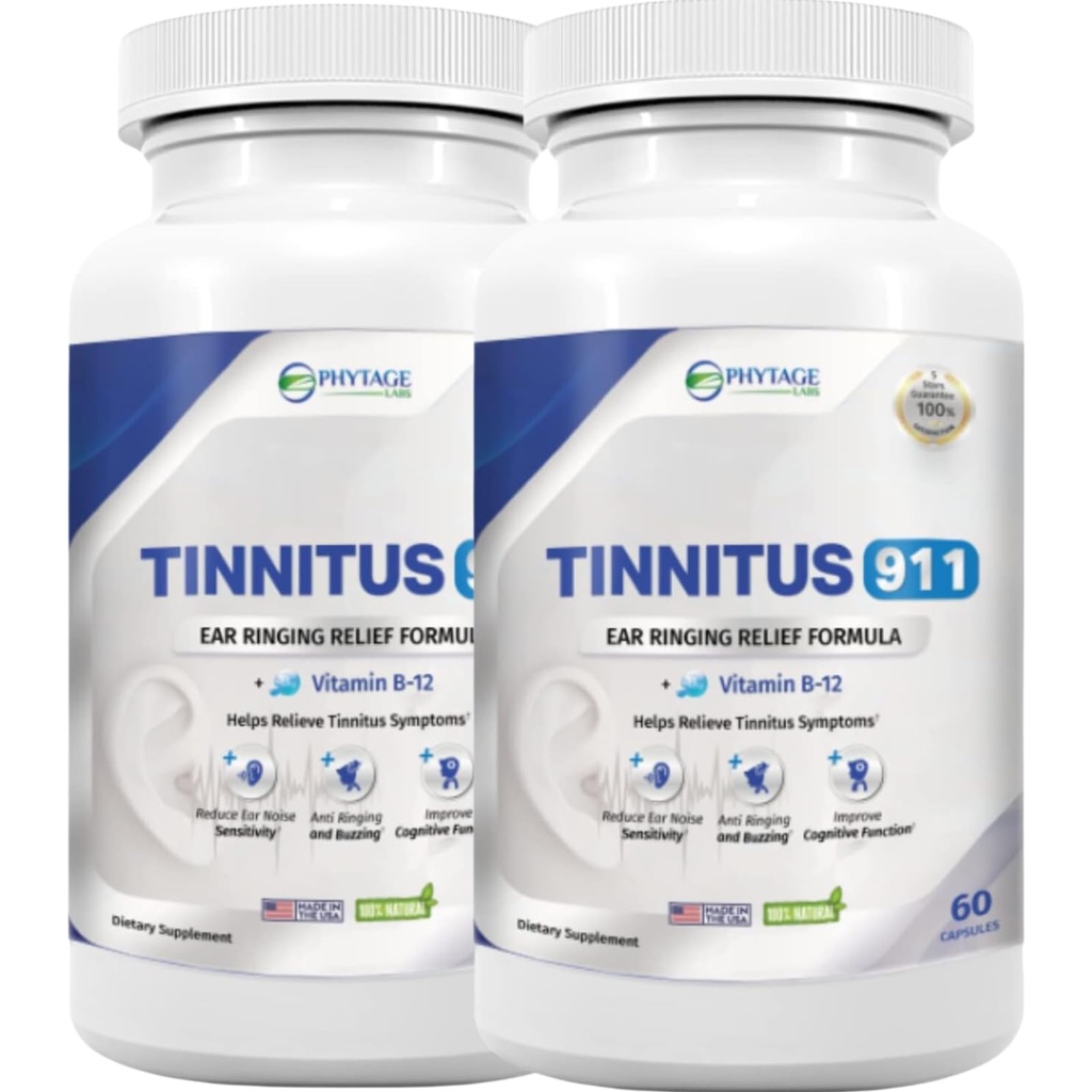 Tinnitus 911 - Tinnitus Relief Supplement - Øre Ringing Relief - 2 Pack