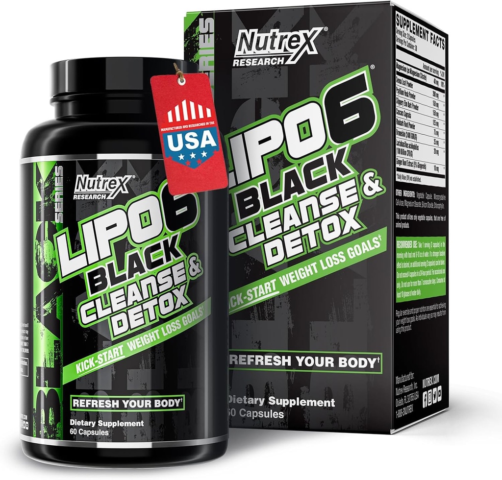Nutrex Forskning Lipo- 6 Rengøring & Detox for vægttab & fordøjelsessygdomme
