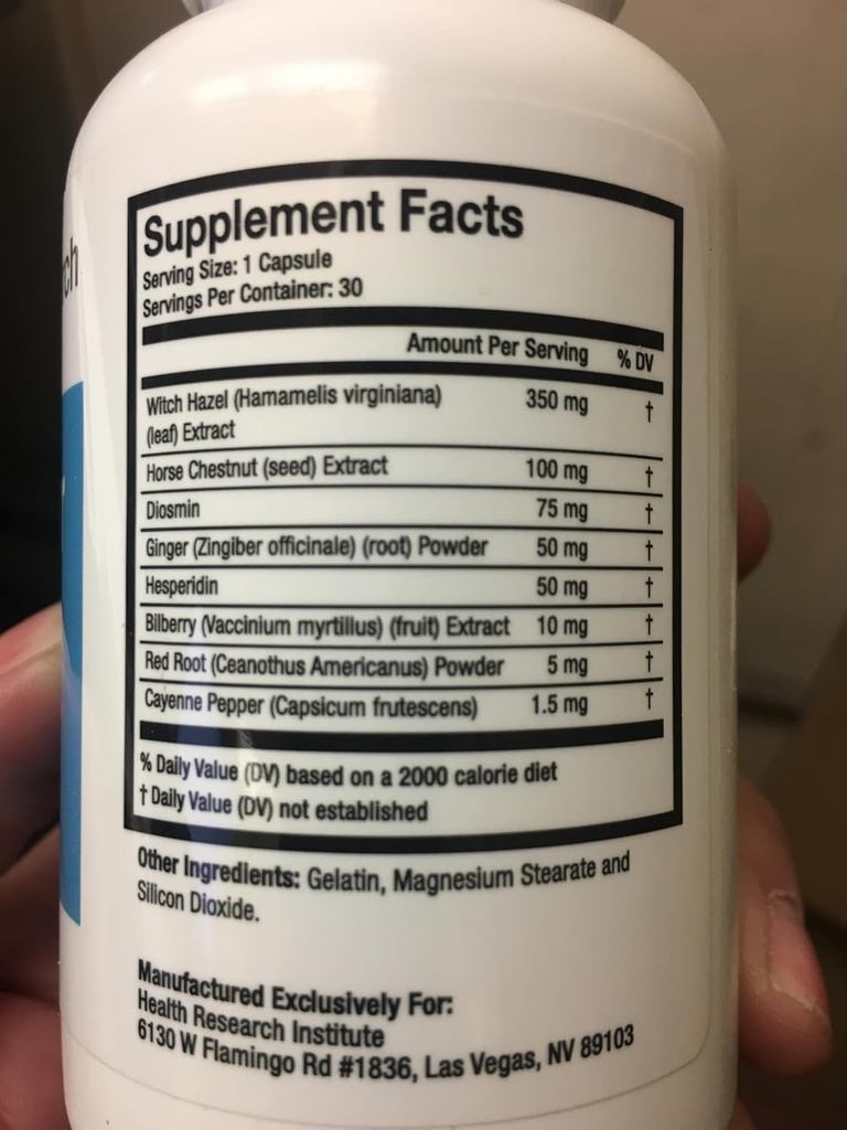 Hemokor - Strike Hæmorroid på sin Source- 6 Bottles- 180 Capsules- Forbedret formula- Officiel Hemokor