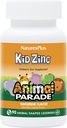 NaturesPlus Animal Parade KidZinc, Tangerine Flavor - 90 Animal-Shaped Lozenges, Pack of 3 - Organically Chelated Zinc - Vegan, Gluten Free - 270 Total Servings