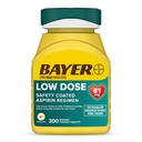 Bayer Aspirin Lavdosis 81 mg, Enteroovertrukne tabletter, Doctor Recommended, Sekundær Forebyggelse af kardiovaskulær sygdom, 300 Sikkerhedsovertrukne tabletter
