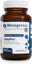 Metagenics FolaPro - L-5- MTHF Folate 1,330 mcg DFE - Understøtter Methylering, Homocystein Metabolisme & Cellular Health - Non- GMO, Gluten- Free, Vegetar - 120 tabletter