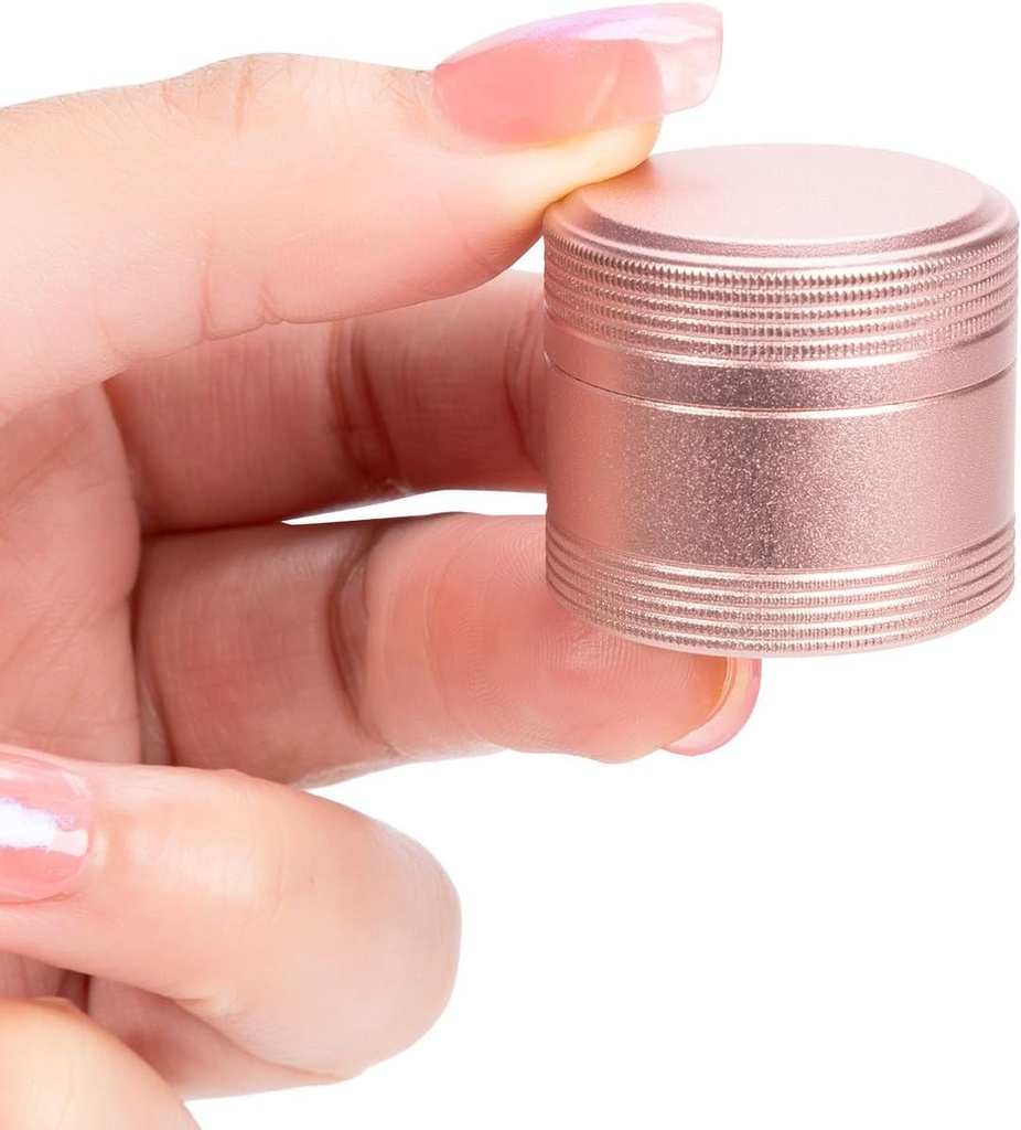 Bærbar Metal Pill Box Enkelt vandtæt Pill sag for dagligt - Pocket Purse Pill Container Medicin Organizer Holder for Vitaminer Medicin Fish Olies Pink