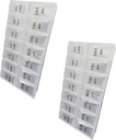 To gange om dagen Pill Organizer, Ugentlig dag og nat Pill Container, Dag og nat medicin eller Vitamin til morgen eller nat PM Separation (2)