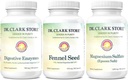 Dr. Clark Store Flat Tummy & Debloating Kit - Naturlig fordøjelsesstøtte til Bloating Relief, Flat Mave & Forbedret Gut Sundhed