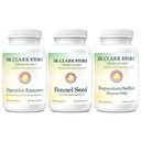 Dr. Clark Store Flat Tummy & Debloating Kit - Naturlig fordøjelsesstøtte til Bloating Relief, Flat Mave & Forbedret Gut Sundhed