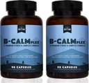 Natural Rhythm B- CALMPX, 2 Pack, Unique B Vitamin Blend, B Complex Understøtter Korrekt Nerve funktion og afspænding, 3 Måned Supply, 90 Count Flasker