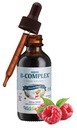 Maxi Health Kids Raspberry flydende vitamin B Complex - Vitamin tillæg med vitamin B12 - Sublingual B Vitamin Complex dråber til børn med B1 B2 B3 B5 B6 Biotin folinsyre - 2 fl. Ounces