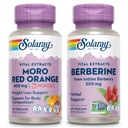 SOLARAY Moro Red Orange og Berberine Bundle - Morosil vægttab supplement for kvinder og mænd med blod orange, Berberine HCl fra indisk bær - Vægttab support, 60- dag garanti, 30 / 60ct