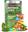 Vægttab Diet Kapsler, Natural Appetite Suppressant, Dag & Nat Fat Burner for kvinder & Mænd med Apple Cider, Green Coffee Bean Extract, Metabolisme Booster tillæg - 60 piller