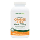 NaturesPlus Orange Juice - 180 Chewable Tablets, 2 Pack - 500 mg Vitamin C - High-Potency Immune Support Supplement, Antioxidant - Gentle on Stomach - Vegan, Gluten Free - 360 Servings