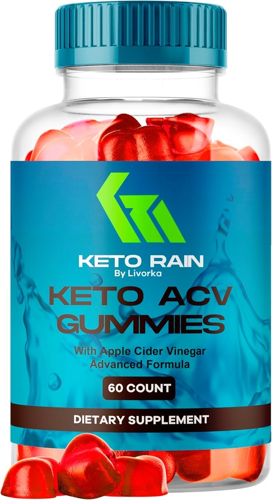 Keto Rain Gummies - Keto Rain Advanced ACV Gummys, Keto Rain ACV Gummy 1050MG - All Natural Keto Rain Apple Cider Vinagar, KetoRain ACV Gummys, 60 Gummies for 1 måned