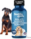 Hund UTI og Nyre Support, Natural Inkontinens & Bstige Control for Hunde Reducerer Ufrivillig Udsivning, Urinære Tract Problemer, Flush Out Bloge Stones & Forbedrer Hund Nyre Sundhed (400 Pills)