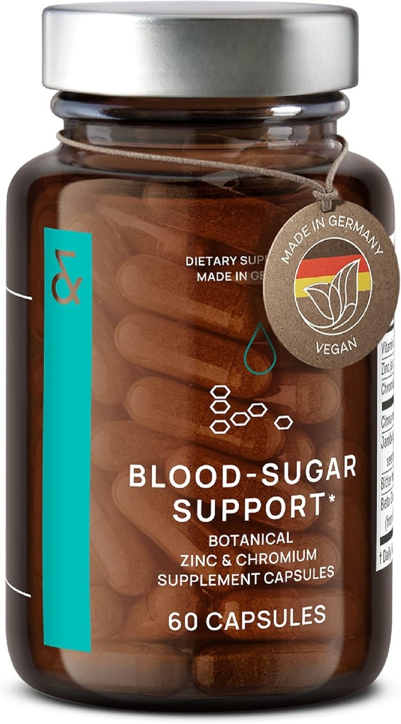 CLAV ® N ° 9 - Cinnamon Extract + Bitter Melon Kapsler med Syzygium cumini, Beta Glucan & Chrom - Vegan - 60 Greve