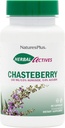 NaturPlus Herbal Actives Chasteberry - 60 Kapsler - Understøtter menstruation Well- At være og reproduktiv sundhed - Vegan, Gluten Free - 60 Servere