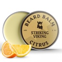 Striking Viking Beard Balm for Mænd - Leave in Beard Conditioner - Styling Balm Lavet med naturligt afledte skæg Smør, Argan & Jojoba Oliils (2 Ounce (pakke med 1), Citrus)