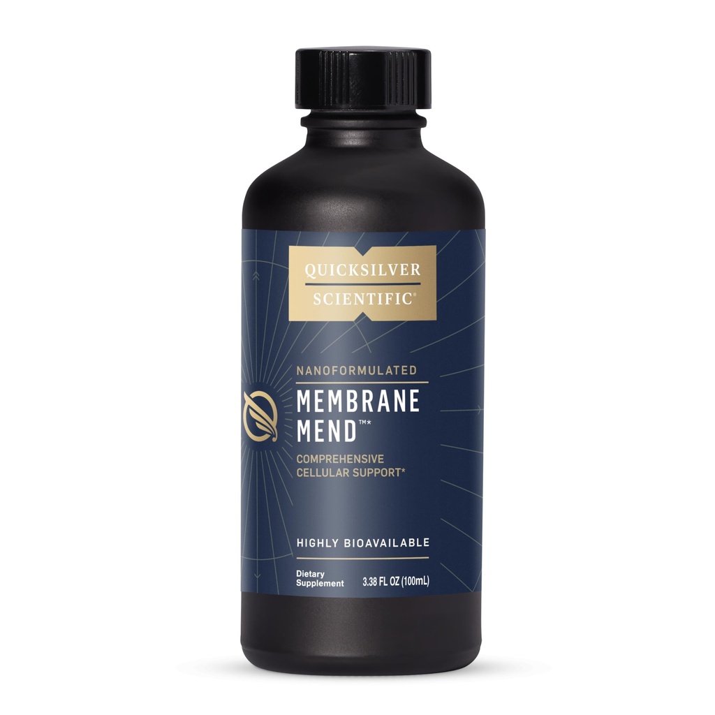 Quicksilver Scientific Membrane Mend - Brain, Cellular & Sund Aging Support med Phosphatidyl Cholin (PC), E-vitamin Tocotrienoler, Ahiflower Oil & Astaxanthin Kosttilskud (3.38oz / 100ml)
