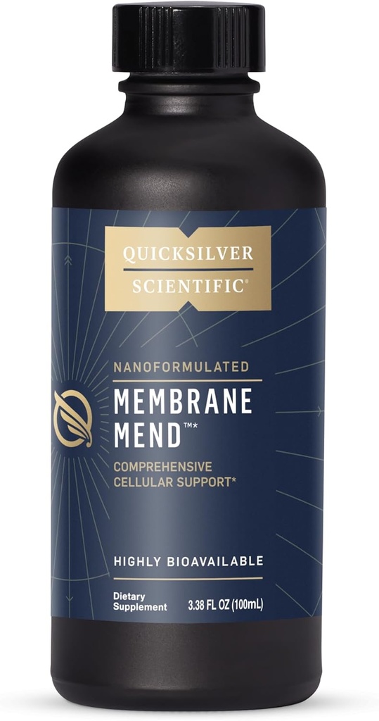 Quicksilver Scientific Membrane Mend - Brain, Cellular & Sund Aging Support med Phosphatidyl Cholin (PC), E-vitamin Tocotrienoler, Ahiflower Oil & Astaxanthin Kosttilskud (3.38oz / 100ml)