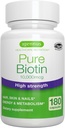 Igennus Clean Biotin 10,000mcg, High Potence Vitamin B7, Lab Verified, Vegan, 1- a- dag, Lille let at synke kapsler, Ingen efter smag eller lugt, Hypoallergen