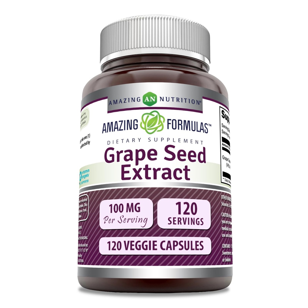 Amazing Formulas Grapeseed Extract Supplement: 124; 100 Mg Per Serving