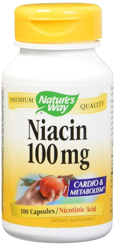 Niacin 100 mg 100 kapsler (pakning med 2 stk.)