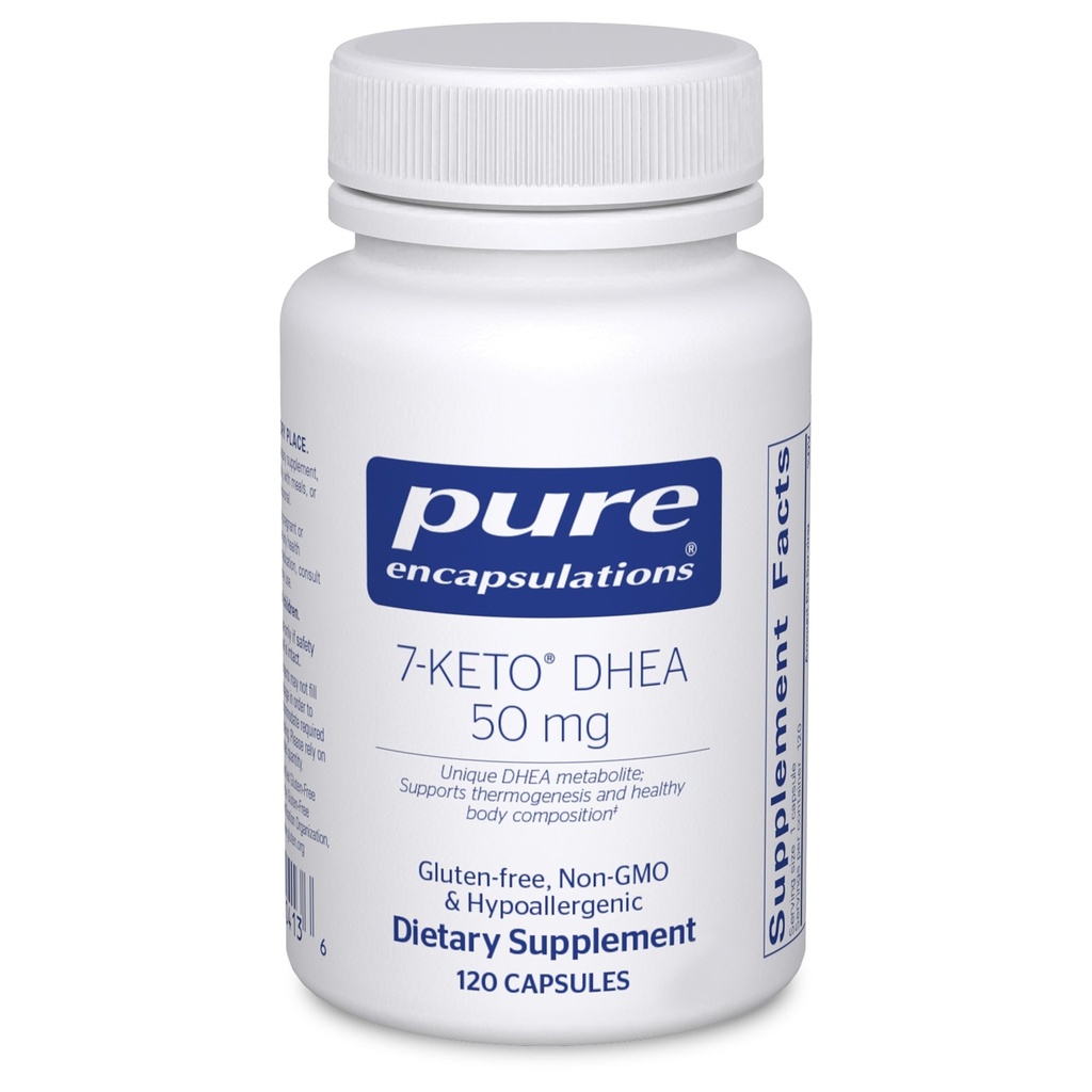 Ren indkapsling 7- Keto DHEA 50 mg 1 124; Unique DHEA Metabolite Supplement til støtte Termogenese og sund Kropskomposition *