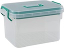 Klar plastikopbevaringsboks Organizer / Medicine Box, Family Emergency Kit opbevaringsboks