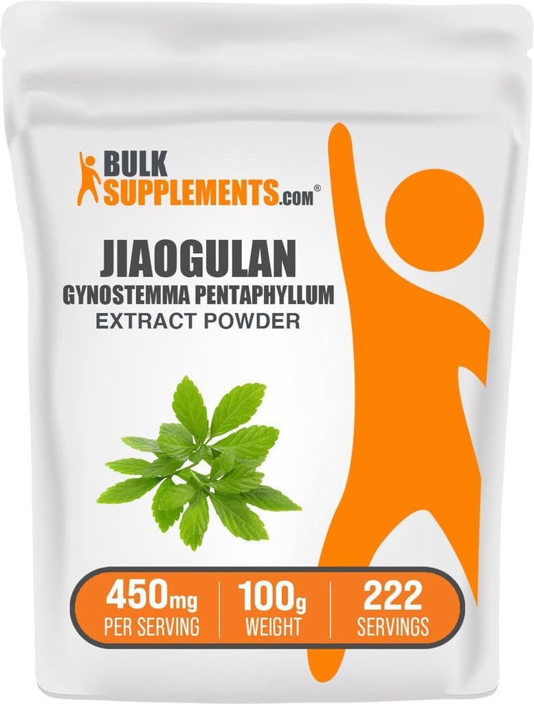Bulkadditions.com Jiaogulan Extract Powder - Gynostemma Pentaphyllum, Jiaogulan Powder, Gynostemma Extract - Vegan & Gluten Free, 500mg per servering, 100g (3,5 oz) (Pack of 1)