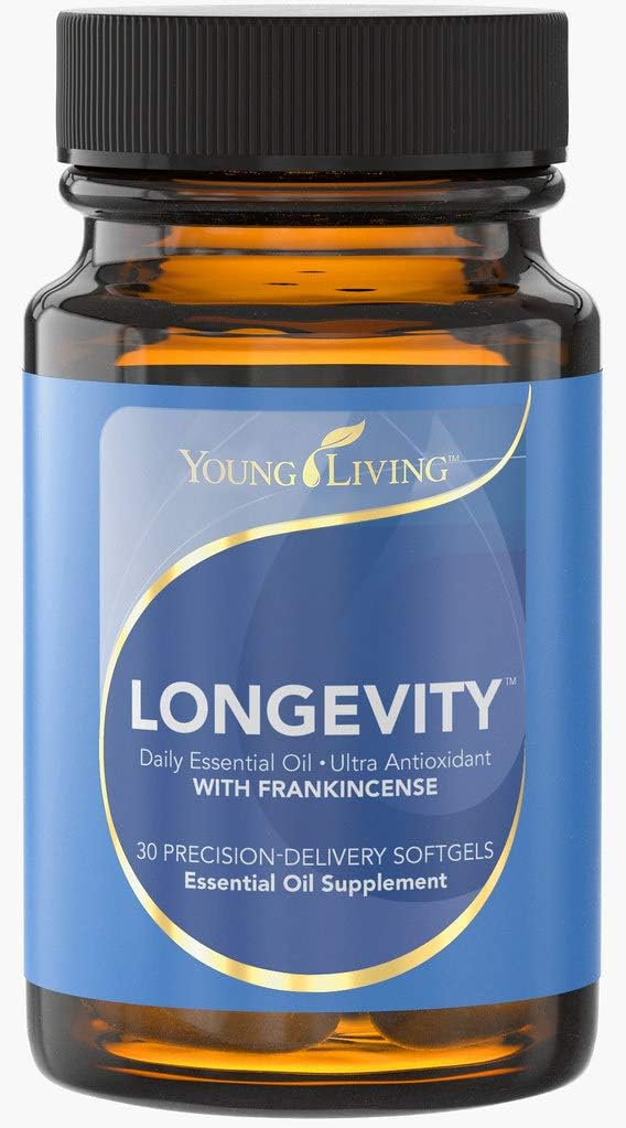 Young Living - Longevity 30 Softgels against 124; Daily Essential Oil Supplementet 124; Antioxidant Properties against Free Radicals & Support for DHA Levels against 124; Cellular Wellness