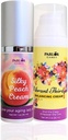 Menopause Rebalancering Bundle: Silky Peach Estriol Cream & Vibrant tredje progesteron creme til kvinder. Bioidentiske østrogen & progesteron til hedeture, vaginal tørhed, søvnproblemer og hjerneflugt